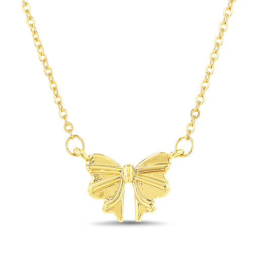 Happy Birthday to You Card with Polished Bow Necklace