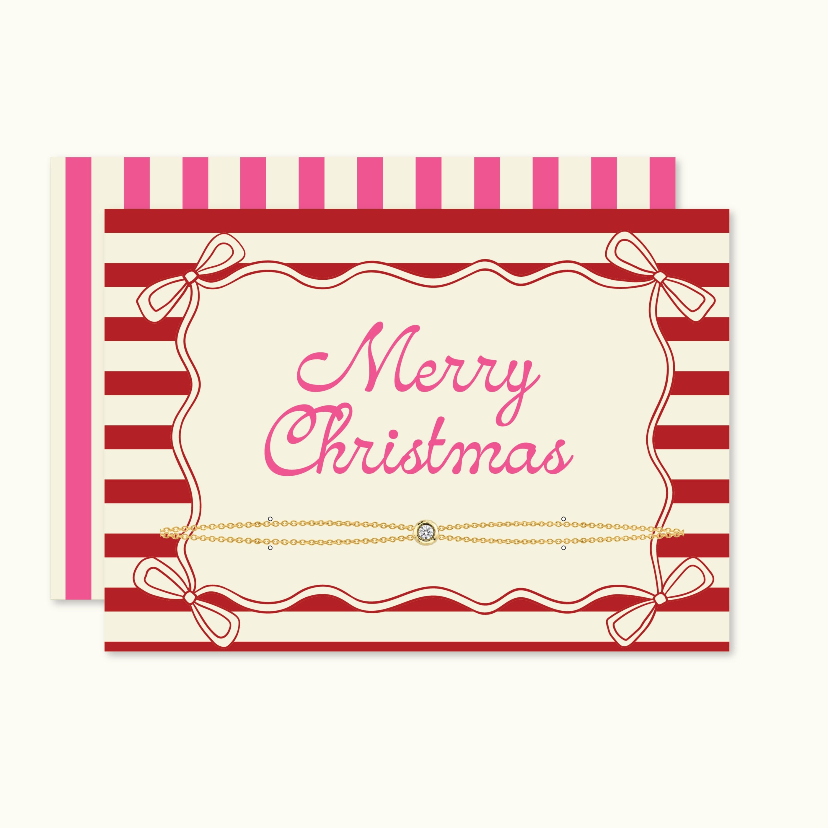 Merry Christmas Card with Double Delight Bracelet